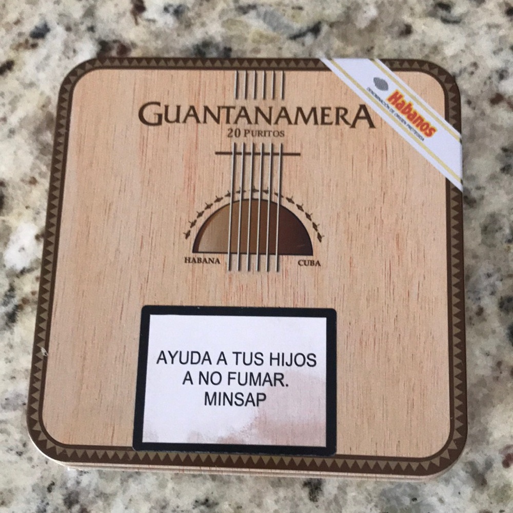 Guantanamera Cuban Cigar Tin Empty